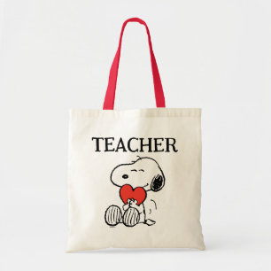 Bolsa Tote Peanuts Snoopy Heart Hug Teacher