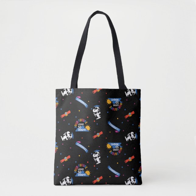 Bolsa Tote Peanuts Snoopy Your Future Looks Bright Graduation (Frente)