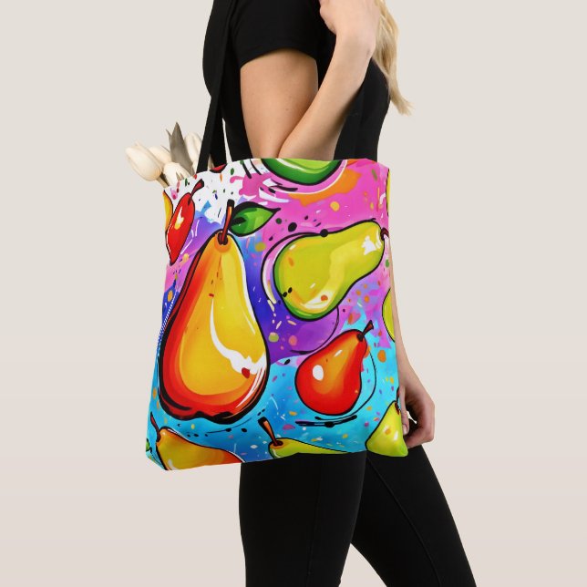 Bolsa Tote Pears Pop Art (Close Up)