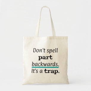Bolsa Tote Peça Pun Parte Para Trás Piada Engraçado Pai In