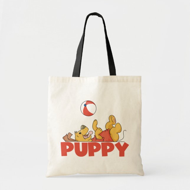 Bolsa Tote Peças de Puppy Camisetas e presentes (Frente)