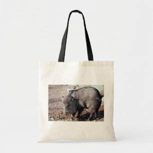 Bolsa Tote Peccary colocado um colar (javelina)