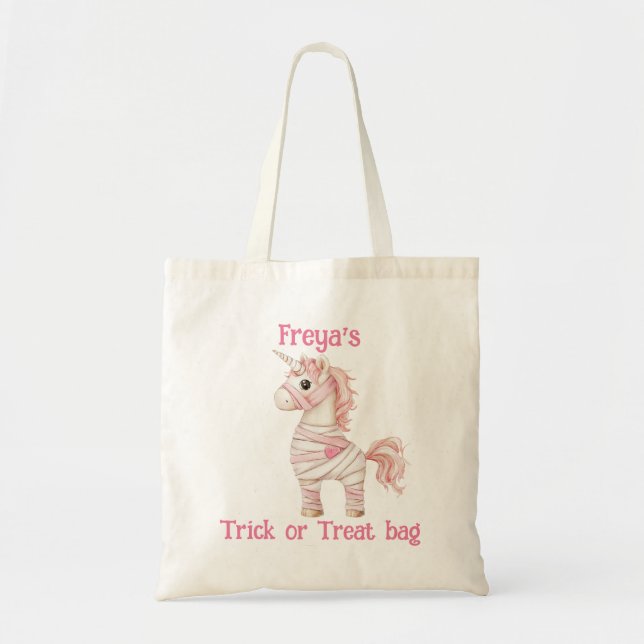 Bolsa Tote Pedra de Dia das Bruxas da Unicórn (Frente)