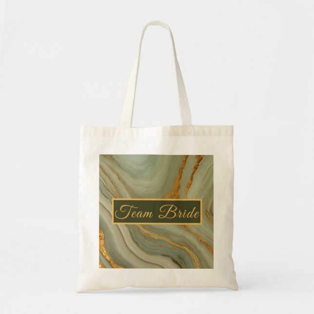 Bolsa Tote Pedra de ônix verde sálvia  (Frente)