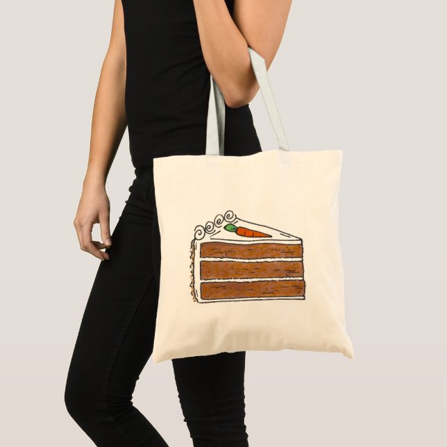 Bolsa Tote Pedra De Pedra De Bolo De Camada De Cenoura (Frente (produto))