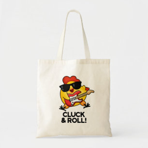 Bolsa Tote Pedra e Roll Cute Rock n Roll Chicken Pun