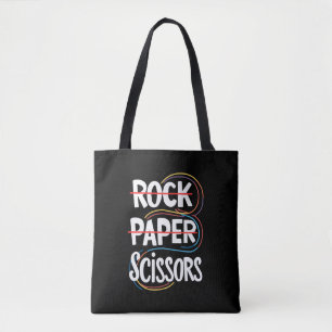 Bolsa Tote Pedra Papel Tesoura Lésbica Divertida Orgulho Gay
