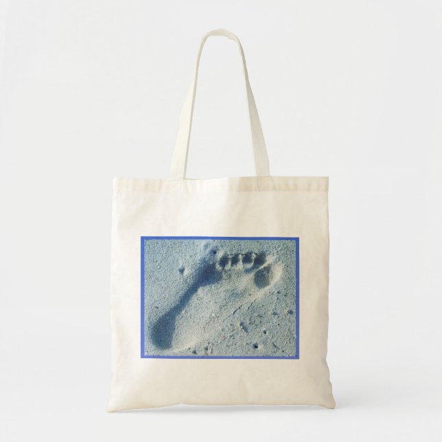 Bolsa Tote Pegada na areia (Frente)