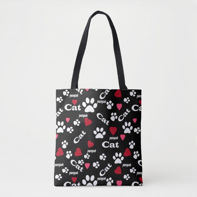 Bolsa Tote Pegadas de gato (Frente)