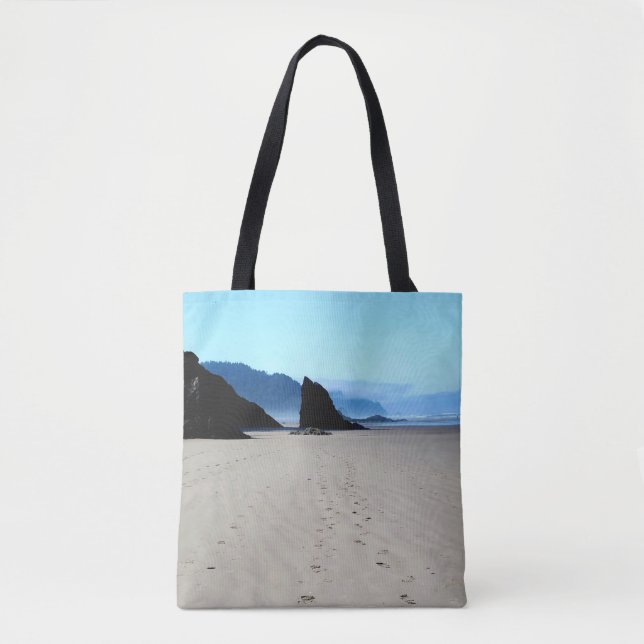 Bolsa Tote Pegadas Na Areia (Frente)
