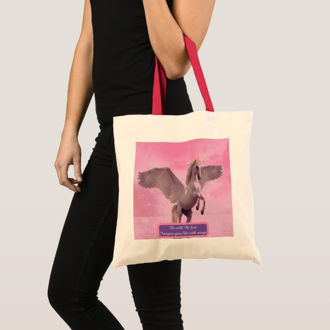 Bolsa Tote Pegasus Seja selvagem (Frente (produto))