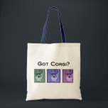 Bolsa Tote Pegou Corgi? Fotografia de Arte Funny Corgis<br><div class="desc">Proprietários de Pembroke Welsh Corgis vão adorar esta legal arte de fotografia com sua raça de cachorro. Três fotografias de corgi são mostradas atrás de um filtro verde,  roxo e rosa para um presente moderno e divertido de córgi.</div>