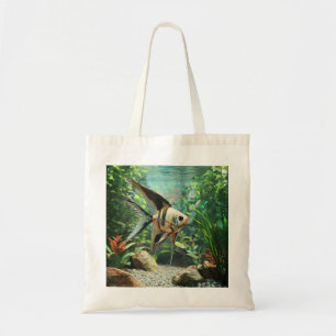 Bolsa Tote Peixe-anjo nadando em aquário de água doce