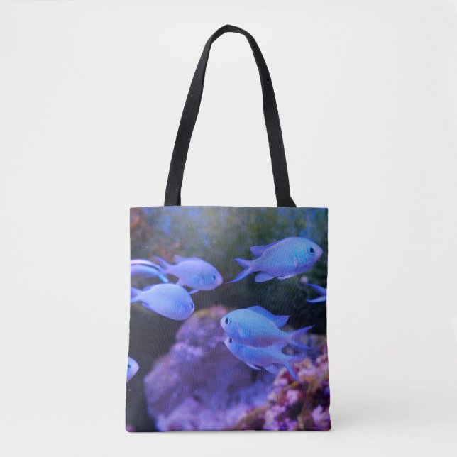 Bolsa Tote Peixe Azul Tropical (Frente)