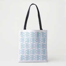 Peixe de Listra Azul Branco Moderno