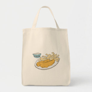 Bolsa Tote peixe e batatas fritas