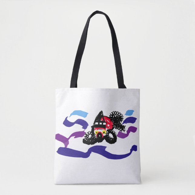 Bolsa Tote Peixe koi alegria (Frente)