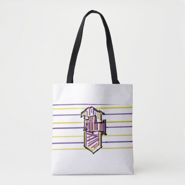 Bolsa Tote Peixe-palhaço alegria de verão (Frente)