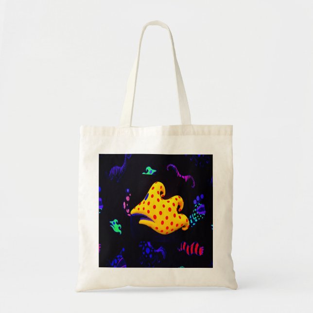 Bolsa Tote Peixe Preto Luz (Frente)