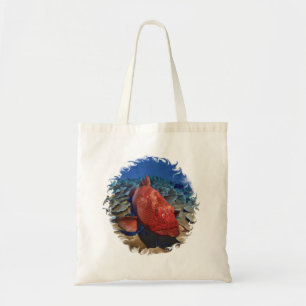 Bolsa Tote Peixes De Agrupamento Em Coral