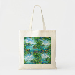 Bolsa Tote Peixes de Recifes de Coral Tropicais das Ilhas Roc