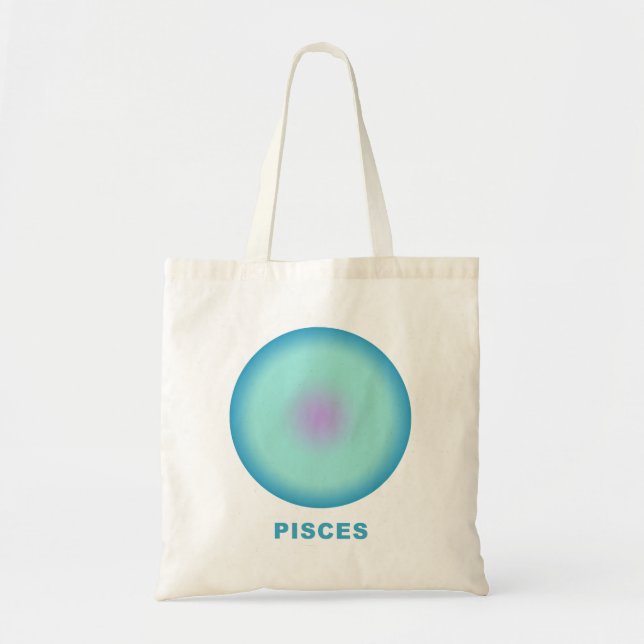 Bolsa Tote Peixes Gradiente de Na moda de Sinal Zodiac (Frente)