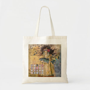Bolsa Tote Peixes Mulher Vintage Gótico Clássico