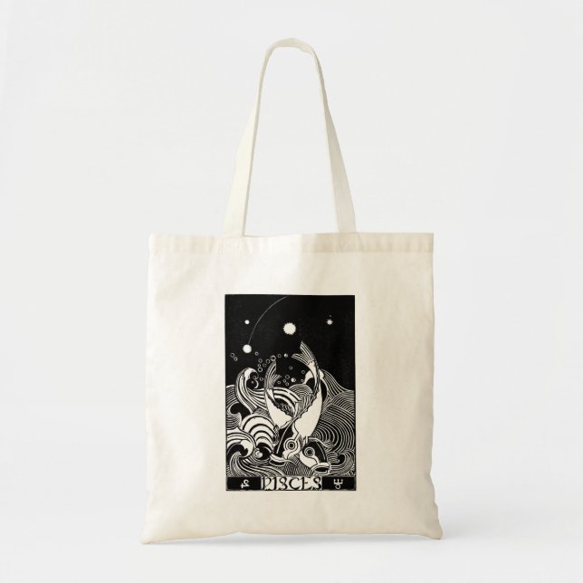 Bolsa Tote Peixes - Sinal Zodiac (Frente)
