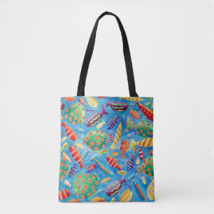 Bolsa Tote Peixes Tropicais