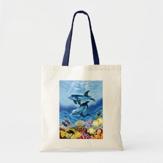 Bolsa Tote Peixes tropicais dos golfinhos