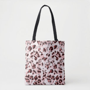 Bolsa Tote Pele Animal Leopardo: Tie Dye Elegance.