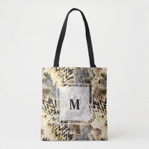 Bolsa Tote pele, leopardo, cobra