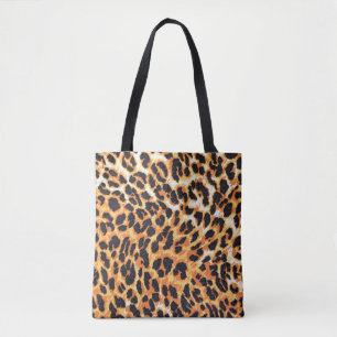 Bolsa Tote pele-leopardo como dorso-leopardo,padrão,impressão