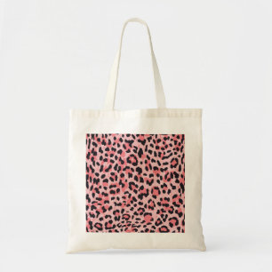 Bolsa Tote Pele-leopardo: textura perfeita da safra
