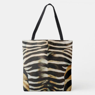 Bolsa Tote Pele Zebra