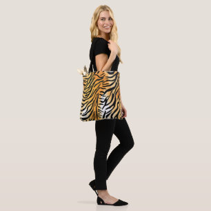 Bolsa Tote Peles de tigre com stripteza moderna felina de Imp
