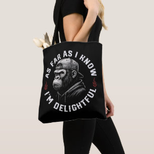 Bolsa Tote Pelo que eu sei, sou um macaco engraçado