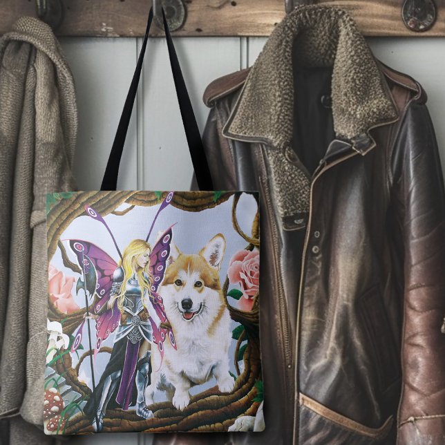 Bolsa Tote Pembroke Welsh Corgi Fairy Fantasy (Criador carregado)