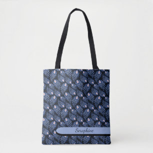 Bolsa Tote Pena de Pavão Boho