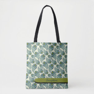 Bolsa Tote Pena de Pavão Boho
