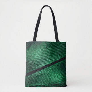 Bolsa Tote Pena Verde, Linda Textura Padrão.