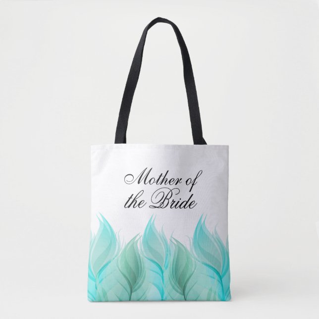 Bolsa Tote Penas de Aquarela Mãe da Noiva (Frente)