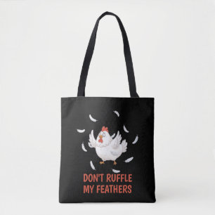 Bolsa Tote Penas de Galinha