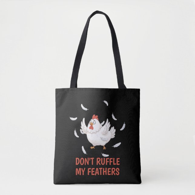 Bolsa Tote Penas de Galinha (Frente)