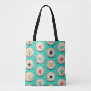 Bolsa Tote Penas de Peacock: Fantasia Azul-marfim.