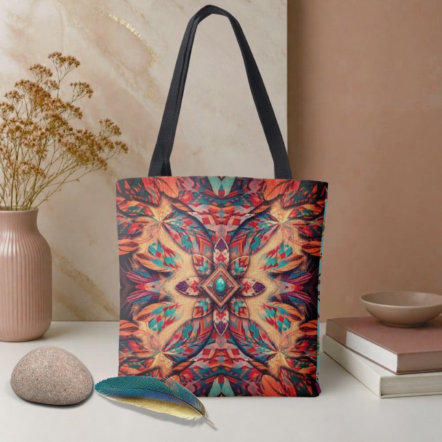 Bolsa Tote Penas Giratórias do Sudoeste (Criador carregado)