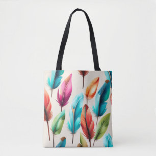 Bolsa Tote Penas Reluzentes