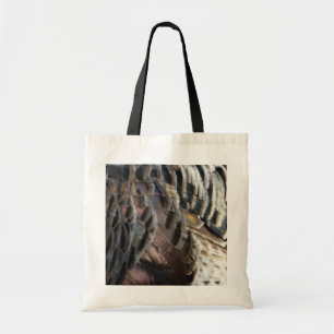 Bolsa Tote Penas Selvagens Turcas I Abstrato Nature Design