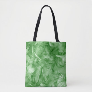 Bolsa Tote Penas Verdes