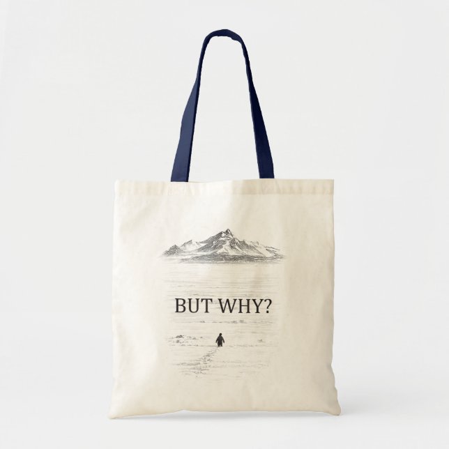 Bolsa Tote Penguin But Why Mountains  (Frente)